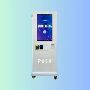 free standing puff vending machine 32 inch screen